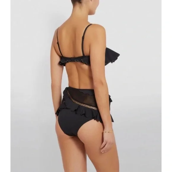 Zimmermann ruffle trim top and bottom swimsuit sz Au 1 - Picture 8 of 15